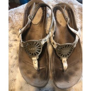 Ugg gold pearl sandals